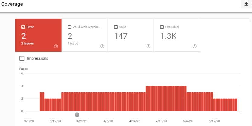 How to setup google search console? coverage in search console