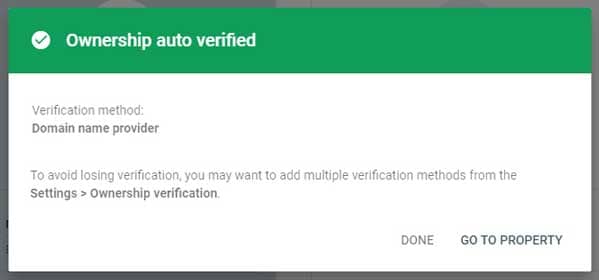 How to setup google search console? dns verification