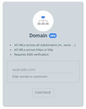 How to setup google search console? domain property