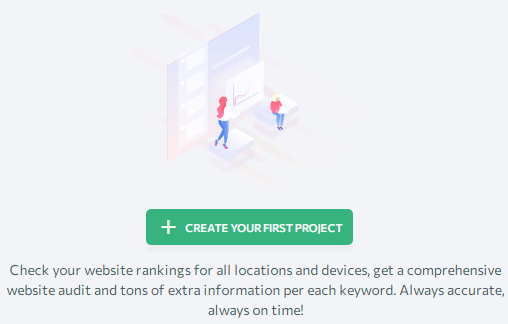 SE Ranking Review: 100% Accurate Keyword Rank Tracker creating first project in se ranking